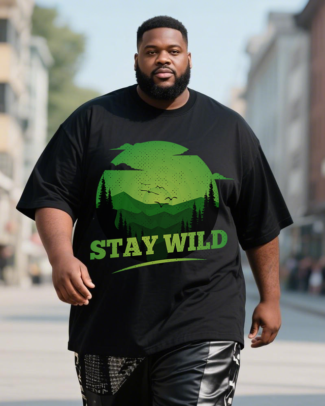 Men's Plus Size Short Sleeve T-Shirt