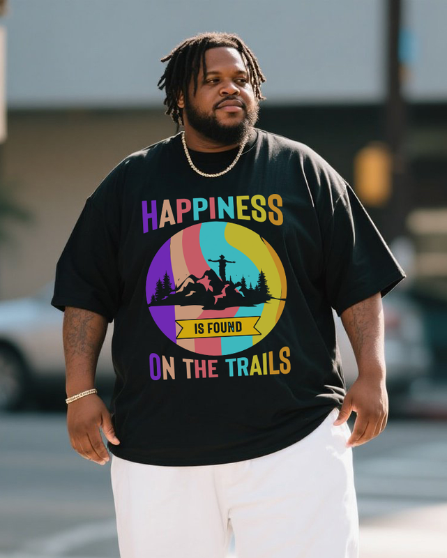 Men's Plus Size Short Sleeve T-Shirt