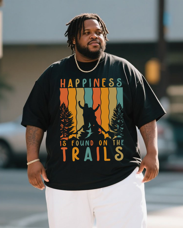 Men's Plus Size Short Sleeve T-Shirt