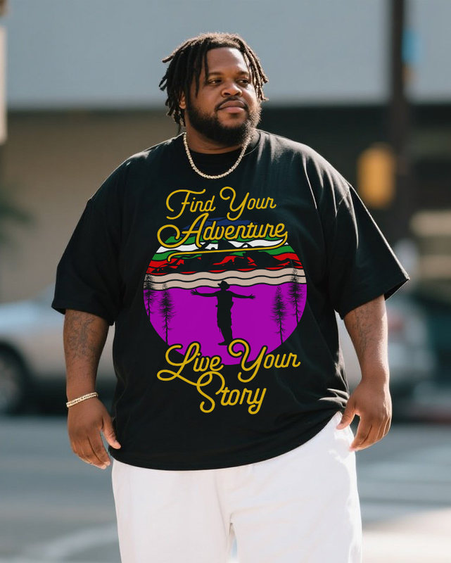 Men's Plus Size Short Sleeve T-Shirt