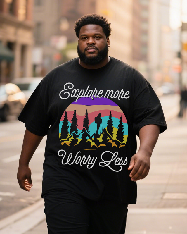 Men's Plus Size Short Sleeve T-Shirt