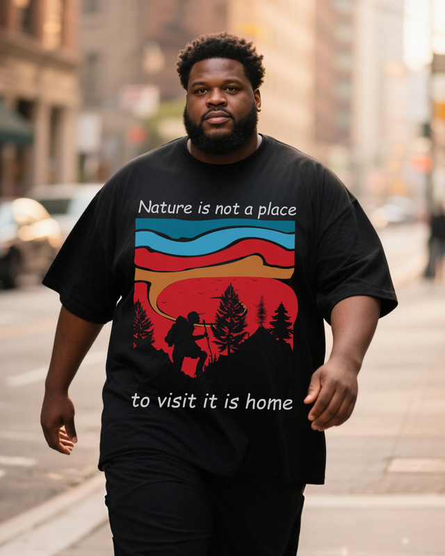 Men's Plus Size Short Sleeve T-Shirt