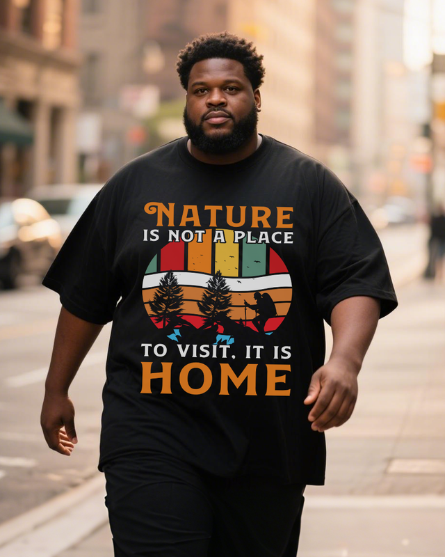 Men's Plus Size Short Sleeve T-Shirt
