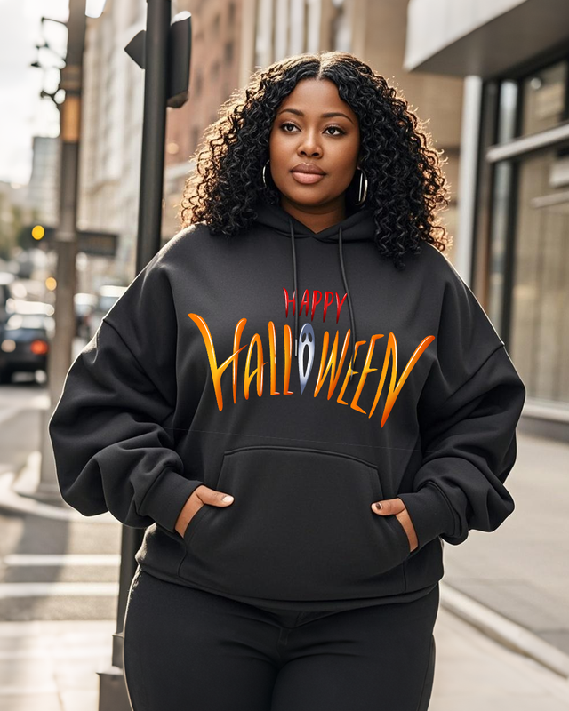 Women's Plus Size Long Sleeve Hoodie