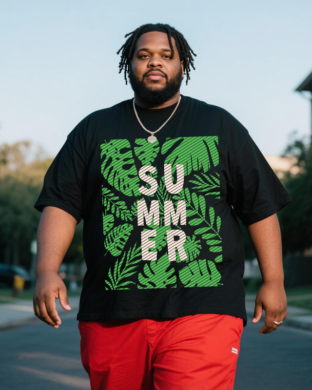 Men's Plus Size Short Sleeve T-Shirt