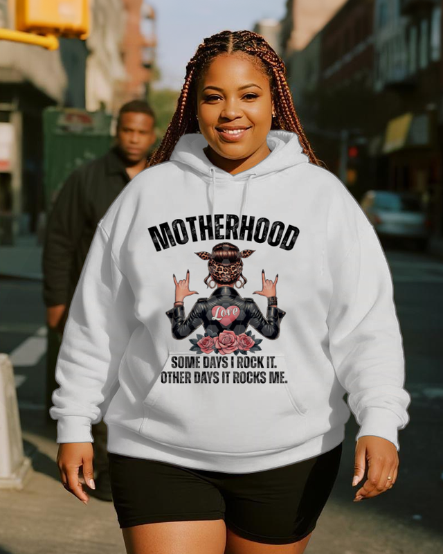 Women's Plus Size Long Sleeve Hoodie