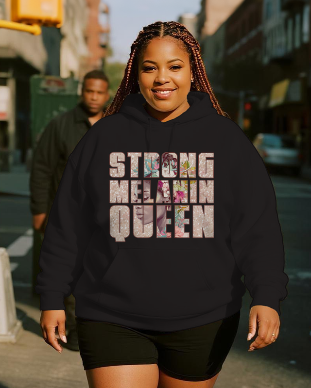 Women's Plus Size Long Sleeve Hoodie