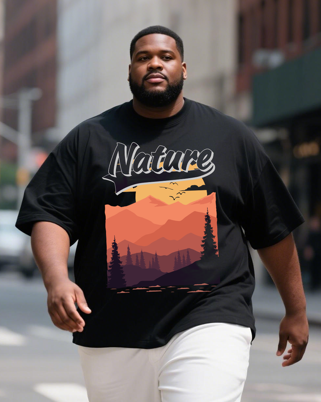 Men's Plus Size Short Sleeve T-Shirt