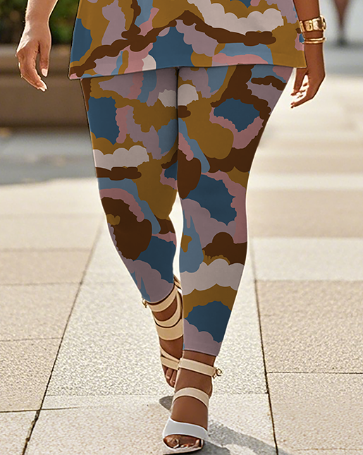 Women's Leopard print T-Shirt & Pants