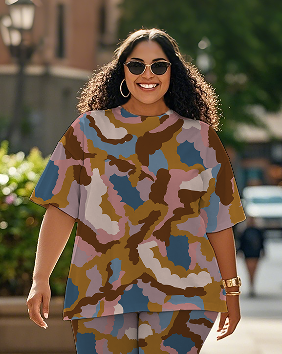 Women's Leopard print T-Shirt & Pants