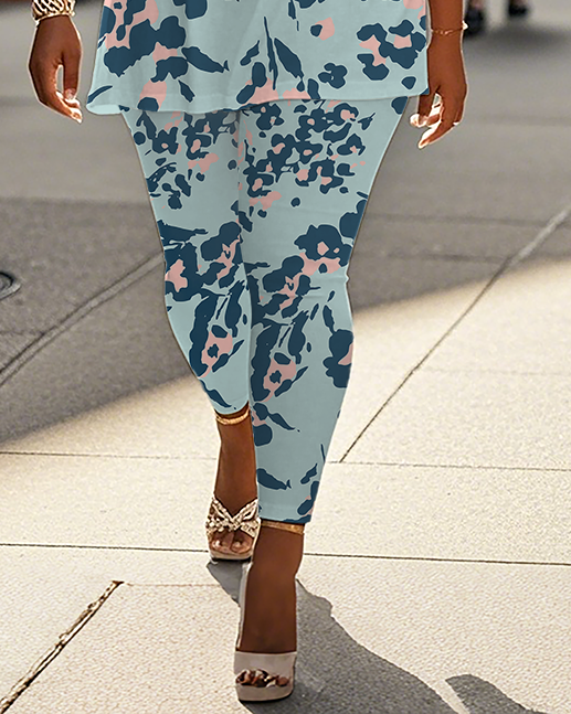 Women's Leopard print T-Shirt & Pants