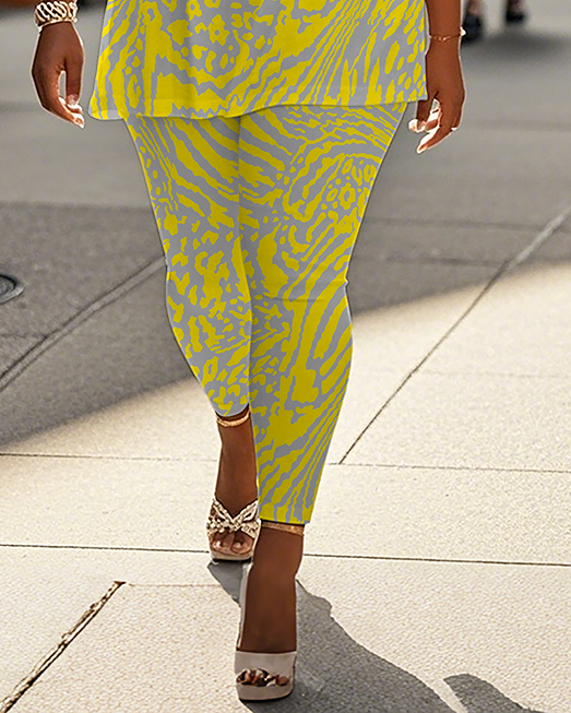 Women's Leopard print T-Shirt & Pants