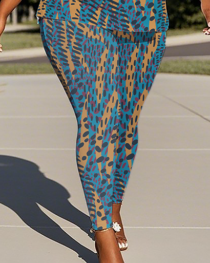 Women's Leopard print T-Shirt & Pants