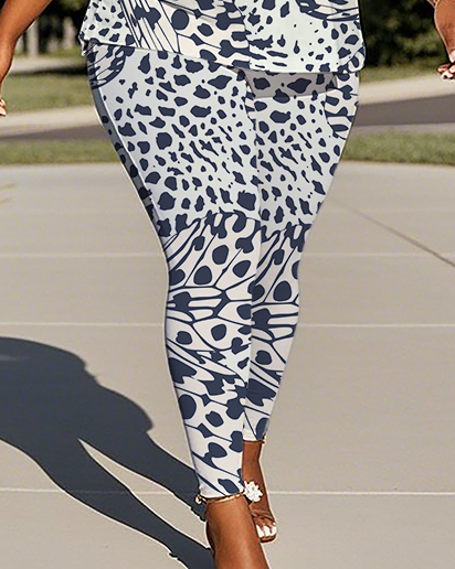 Women's Leopard print T-Shirt & Pants