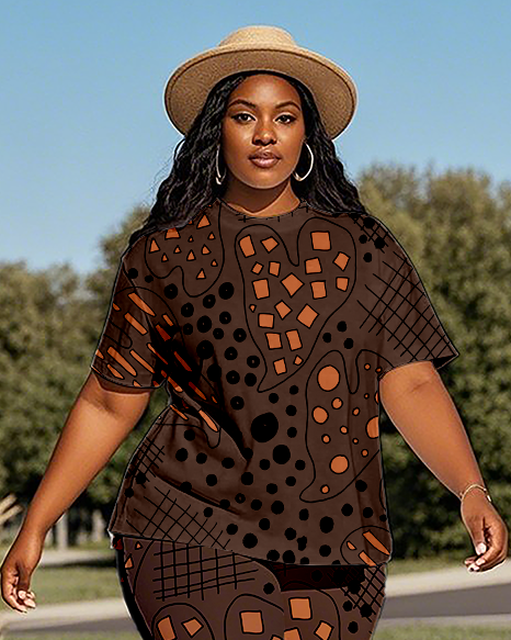 Women's Leopard print T-Shirt & Pants