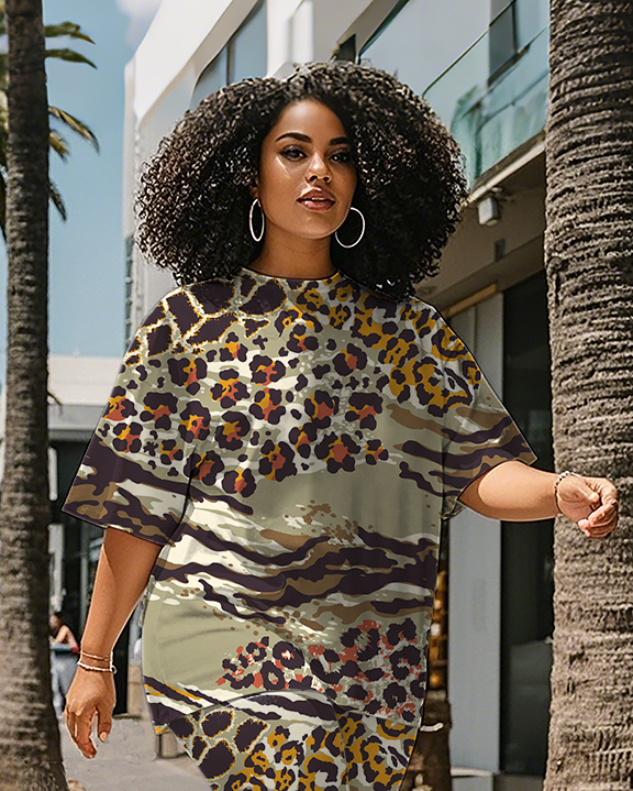 Women's Leopard print T-Shirt & Pants