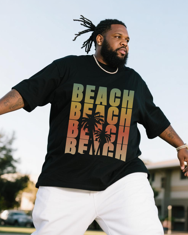 Men's Plus Size Short Sleeve T-Shirt