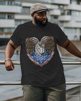 War - themed Silhouettes  Men's Plus Size Short Sleeve T-Shirt