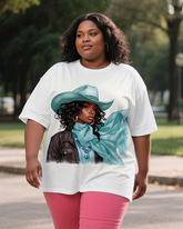 black girl Women's Plus Size T-shirts