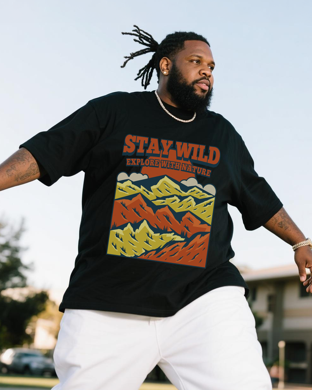 Men's Plus Size Short Sleeve T-Shirt
