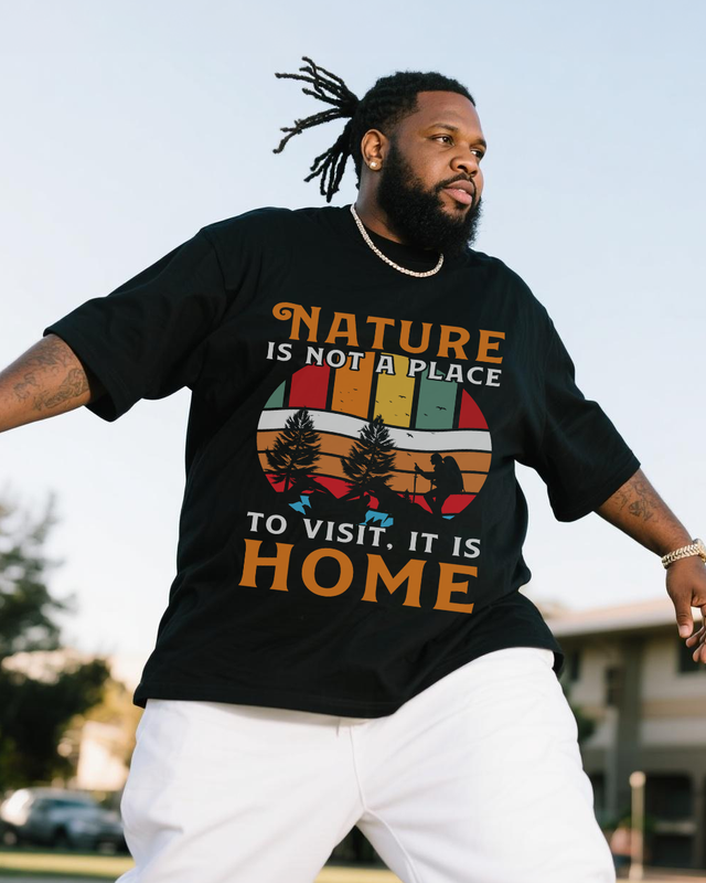 Men's Plus Size Short Sleeve T-Shirt
