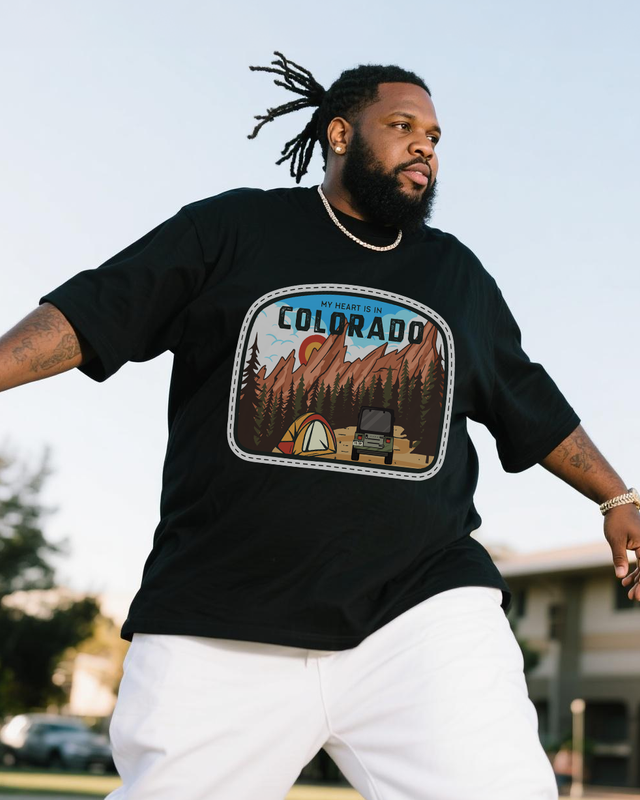 Men's Plus Size Short Sleeve T-Shirt