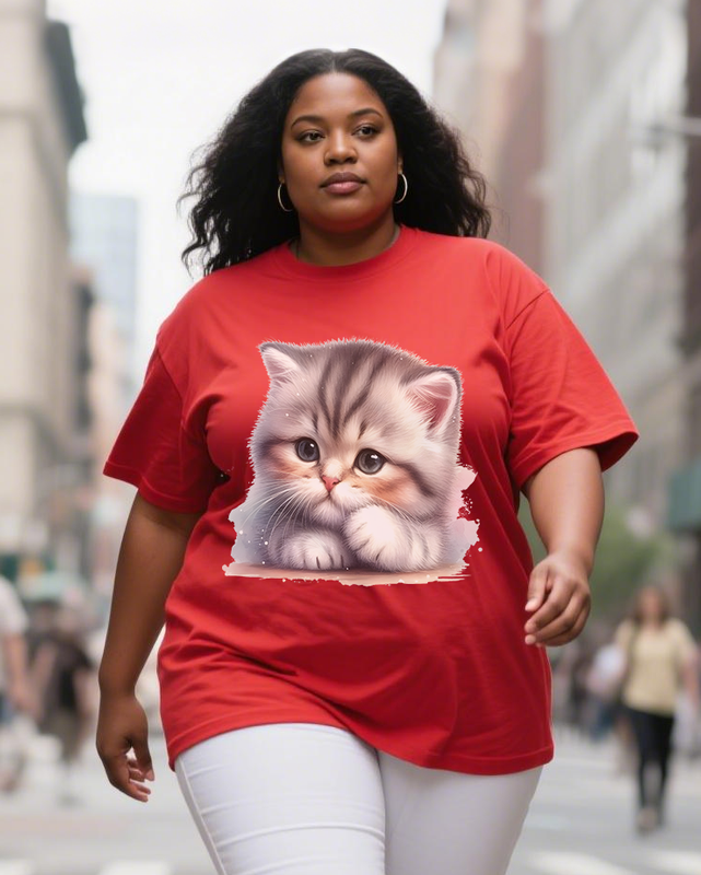 Adorable pets Women's Plus Size T-shirts