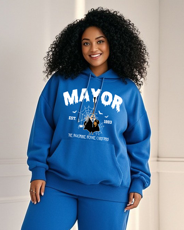 Women's Plus Size  Long Sleeve Hoodie