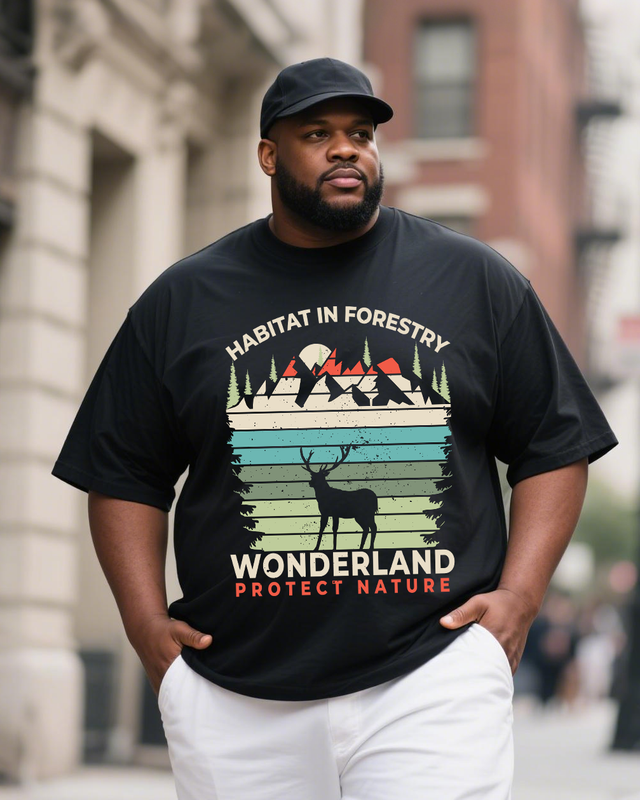 Men's Plus Size Short Sleeve T-Shirt