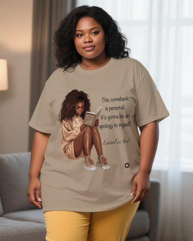 black girl Women's Plus Size T-shirts
