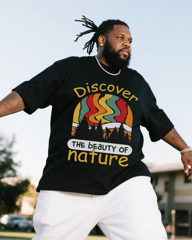 Men's Plus Size Short Sleeve T-Shirt