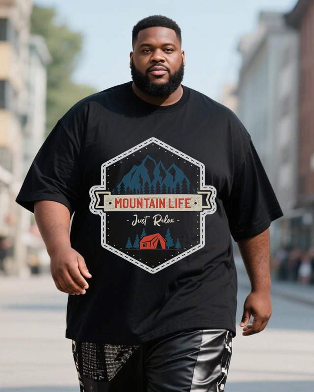 Men's Plus Size Short Sleeve T-Shirt