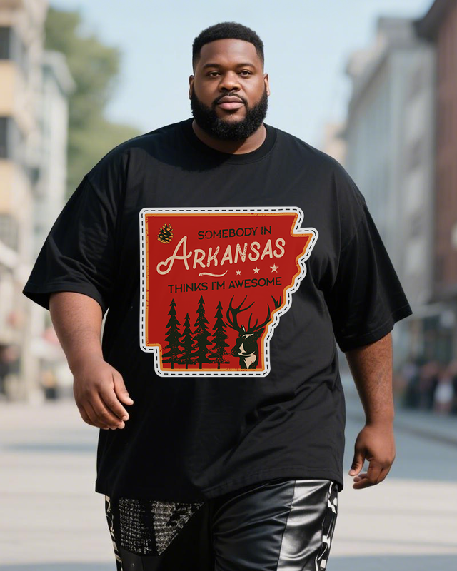 Men's Plus Size Short Sleeve T-Shirt