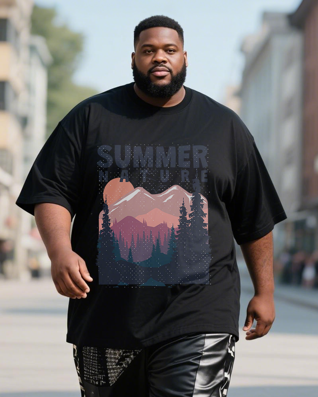 Men's Plus Size Short Sleeve T-Shirt