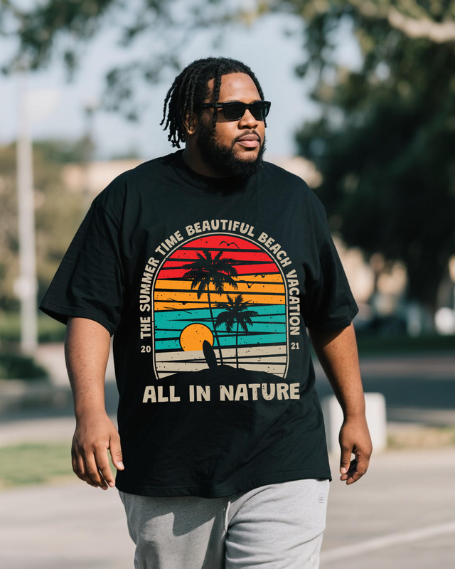 Men's Plus Size Short Sleeve T-Shirt