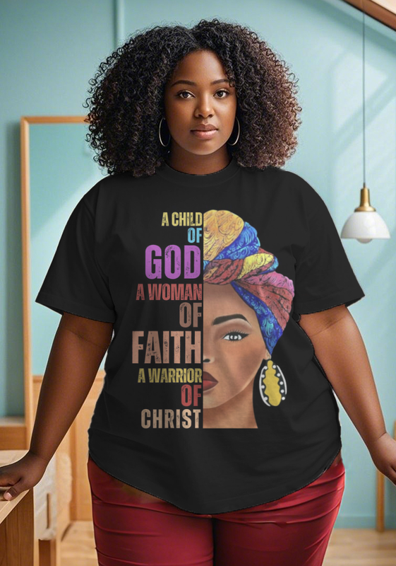 black girl Women's Plus Size T-shirts