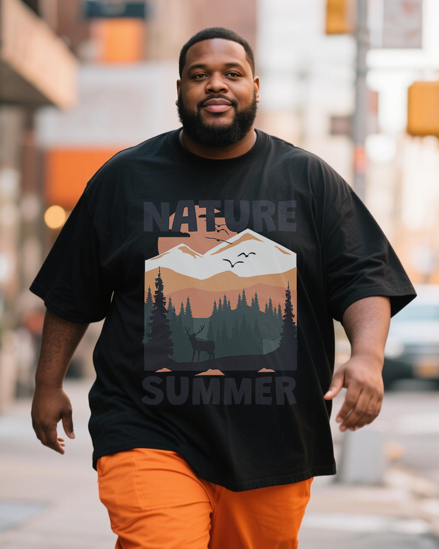 Men's Plus Size Short Sleeve T-Shirt
