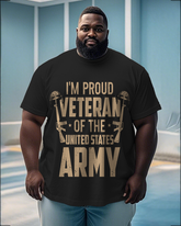War - themed Silhouettes  Men's Plus Size Short Sleeve T-Shirt