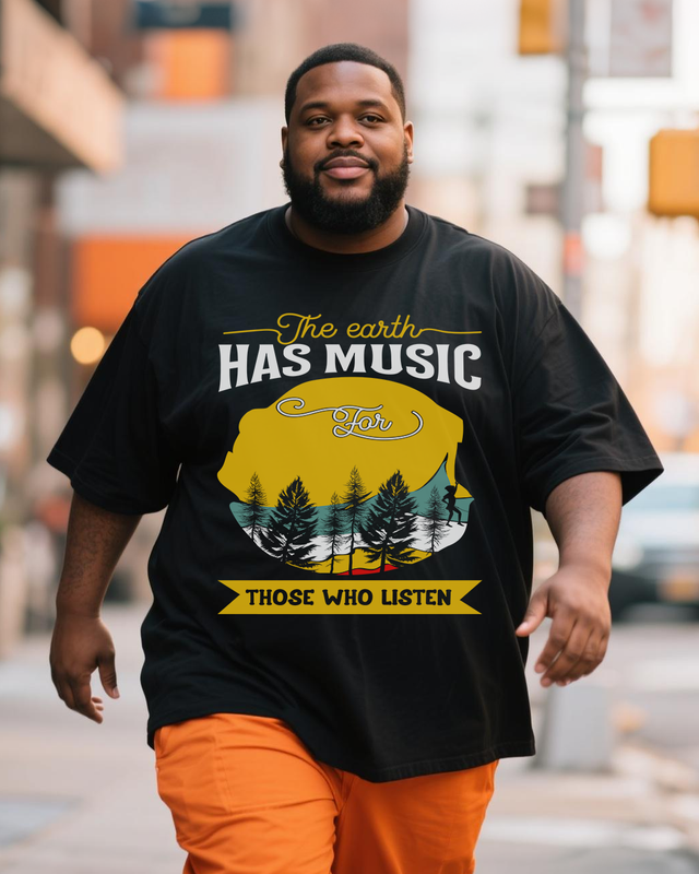 Men's Plus Size Short Sleeve T-Shirt