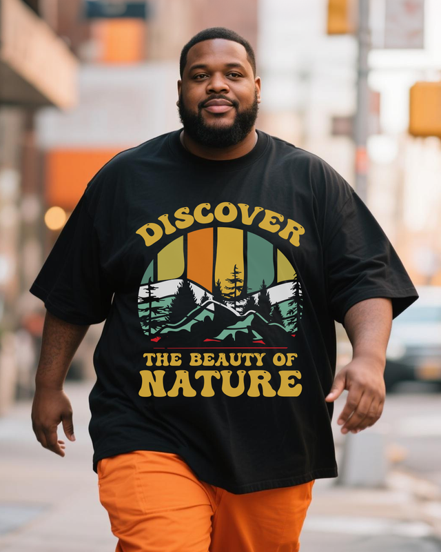 Men's Plus Size Short Sleeve T-Shirt