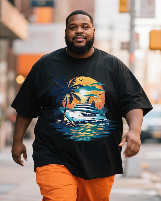 Men's Plus Size Short Sleeve T-Shirt