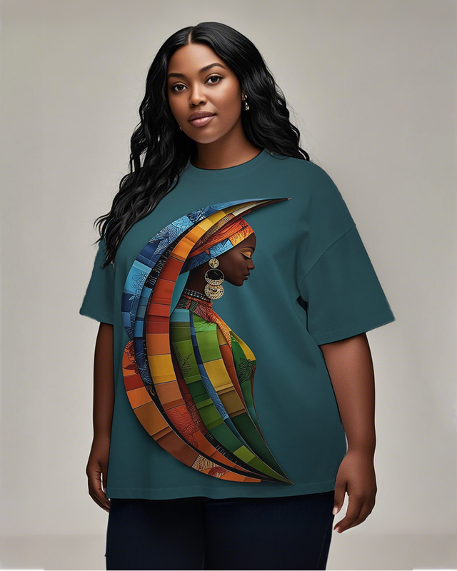 black girl Women's Plus Size T-shirts