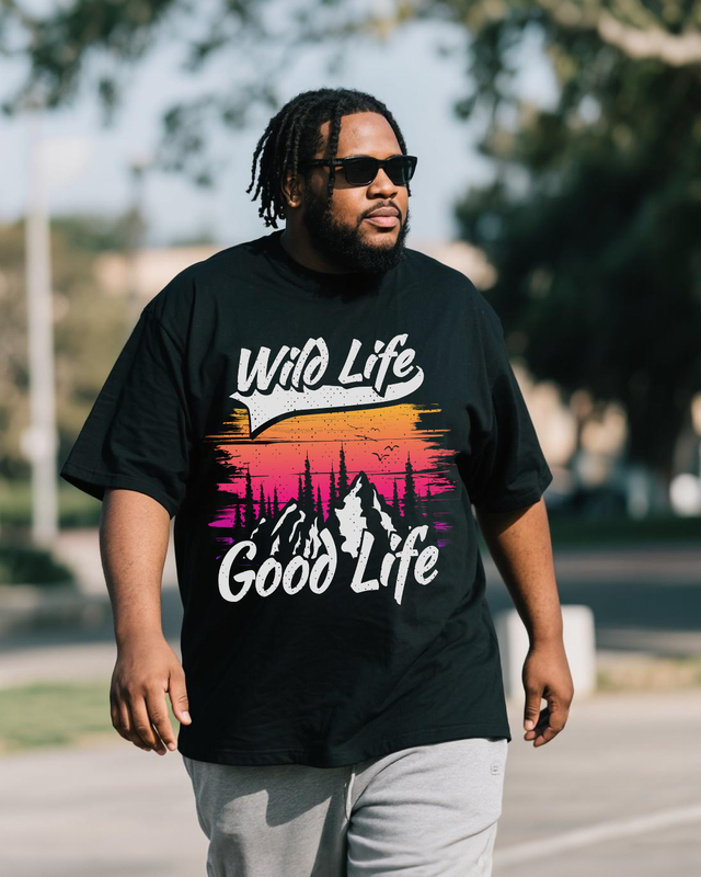 Men's Plus Size Short Sleeve T-Shirt