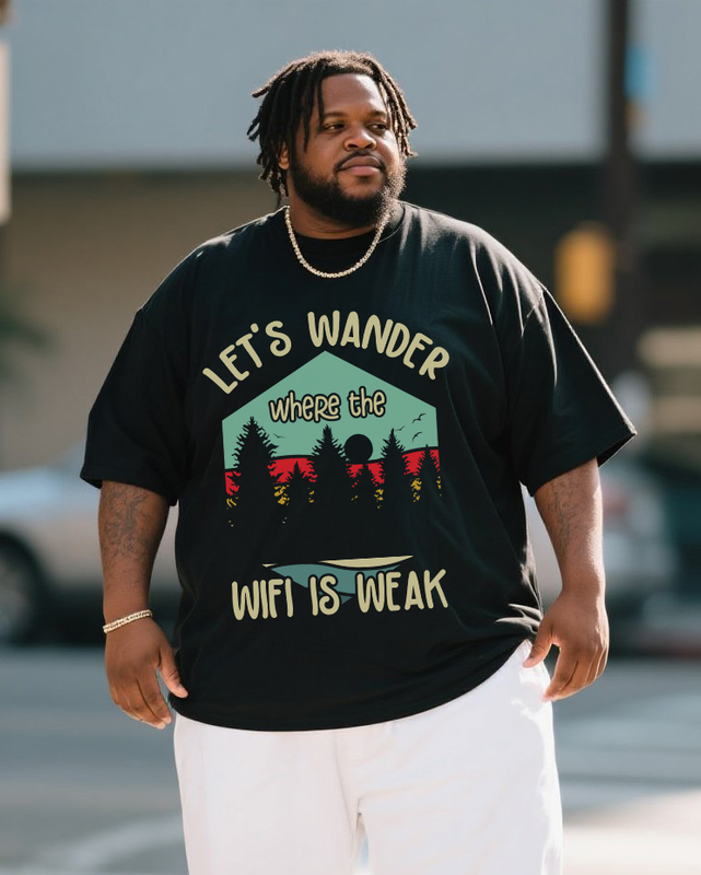 Men's Plus Size Short Sleeve T-Shirt
