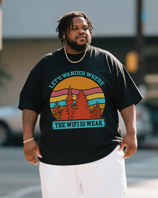 Men's Plus Size Short Sleeve T-Shirt
