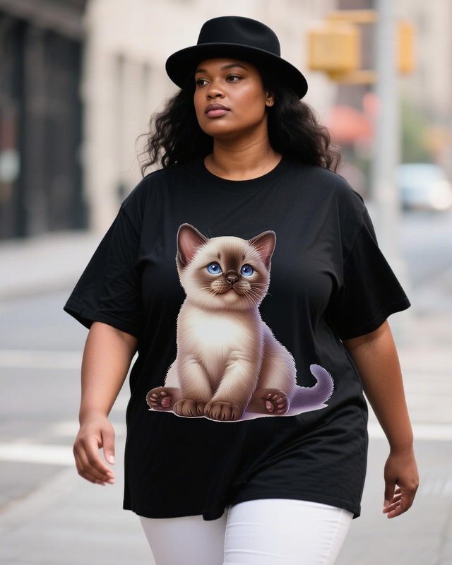 Adorable pets Women's Plus Size T-shirts
