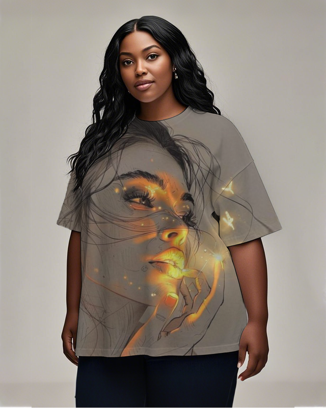 black girl Women's Plus Size T-shirts