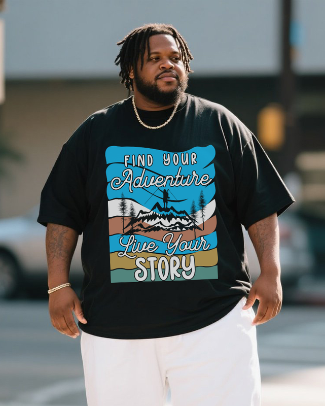 Men's Plus Size Short Sleeve T-Shirt