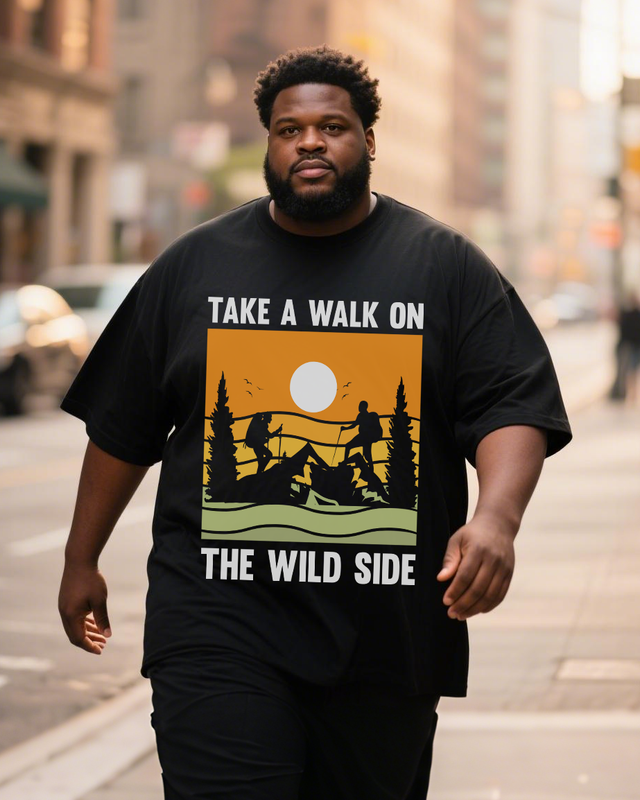 Men's Plus Size Short Sleeve T-Shirt