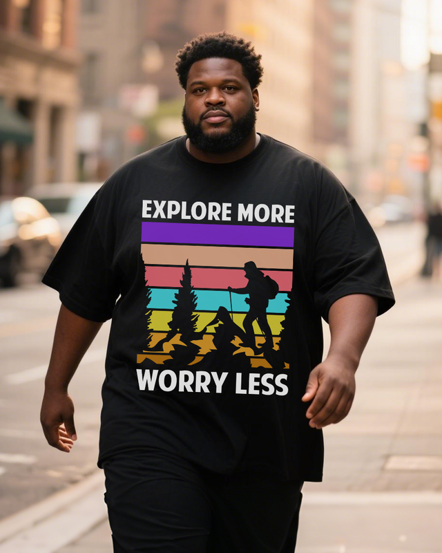 Men's Plus Size Short Sleeve T-Shirt